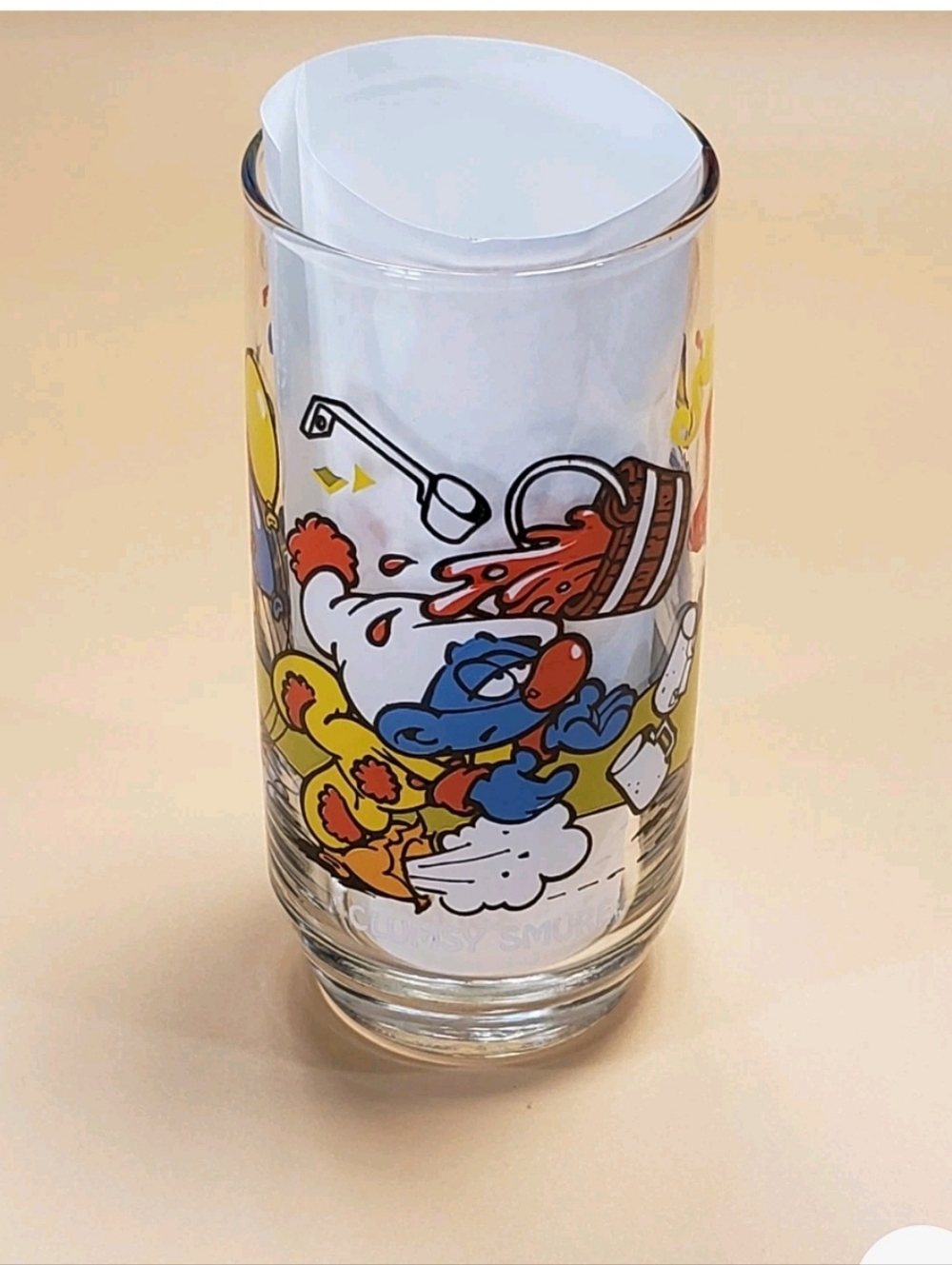 Vintage Smurf Glass